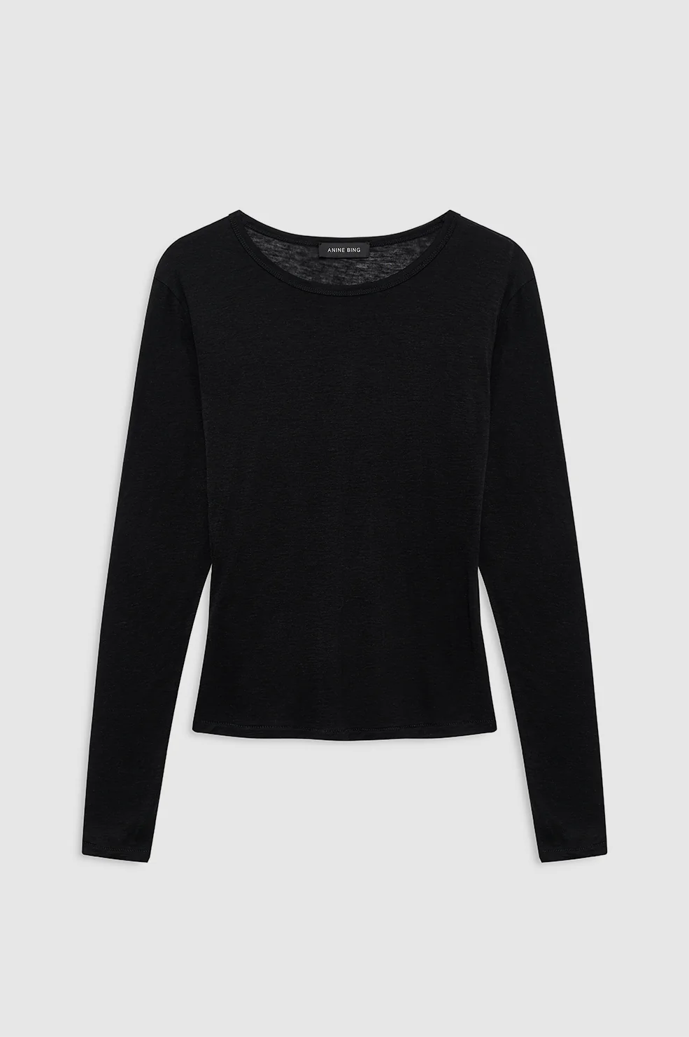 Sylvie Long Sleeve Tee - Black