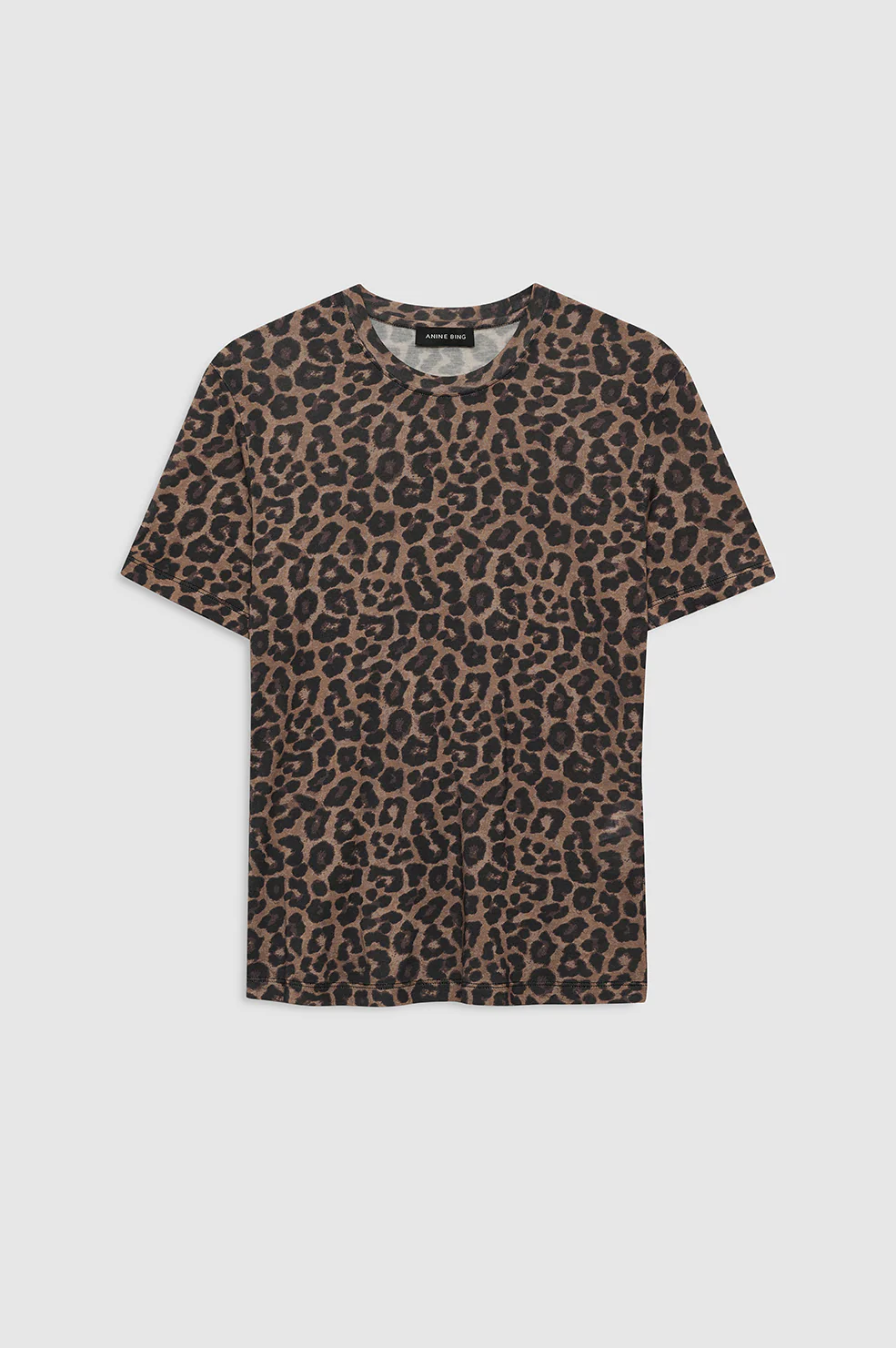 Sylvie Tee - Black And Brown Leopard