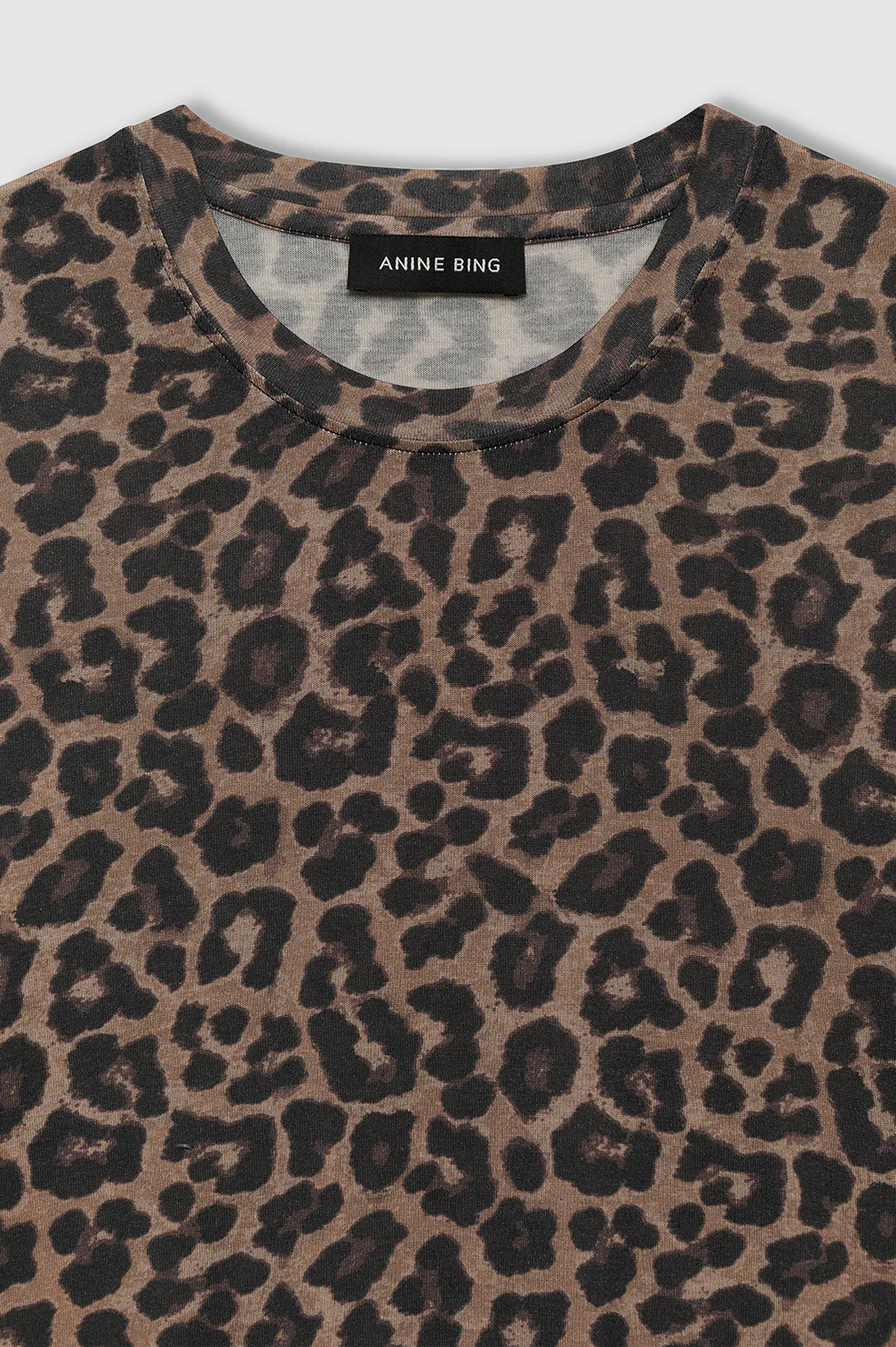 Sylvie Tee - Black And Brown Leopard
