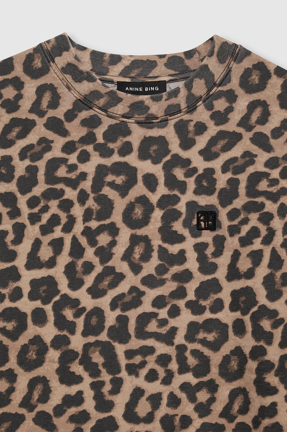 Beth Mini Dress - Black And Brown Leopard