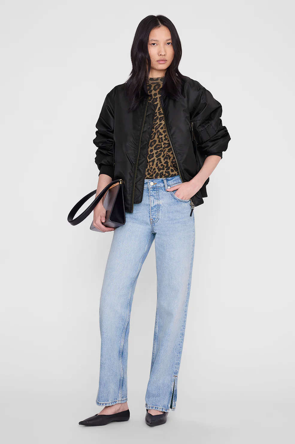 Avi Tee - Black And Brown Leopard
