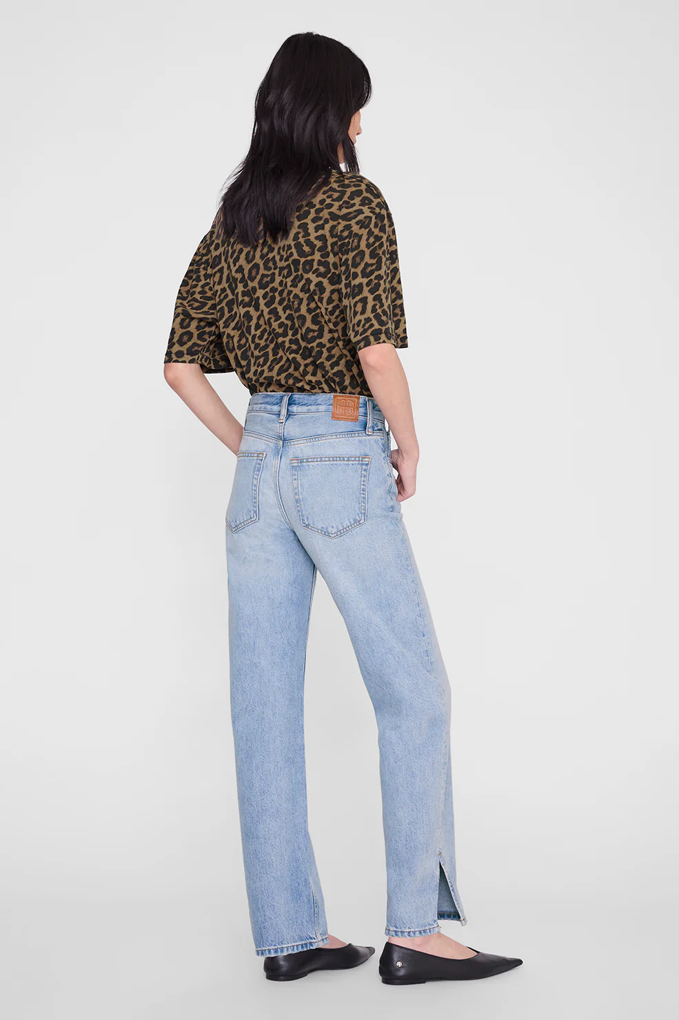 Avi Tee - Black And Brown Leopard